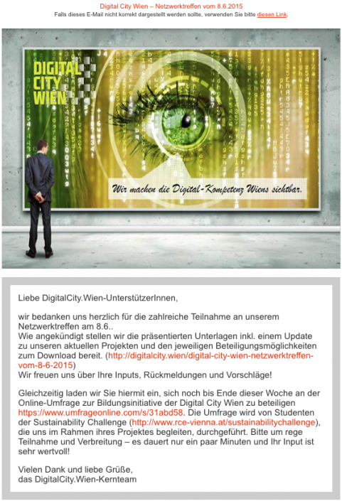 DIGITALCITY Wien Newsletter