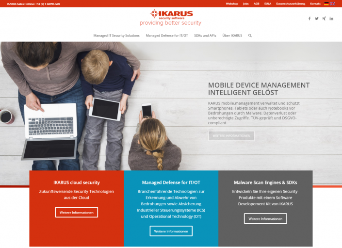 IKARUS Website